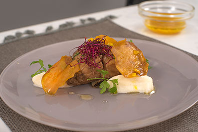 Bacalao al horno marinado con soja