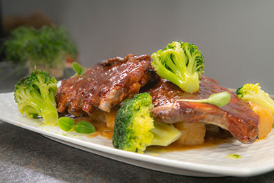 Costilla de cerdo con salsa agridulce