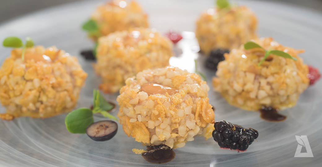 Panellets crujientes de pollo