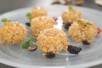 Panellets crujientes de pollo