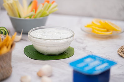 Salsa de yogur y menta