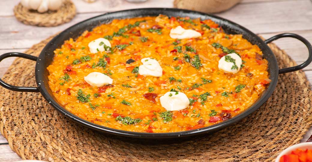Arroz de carne a la barbacoa