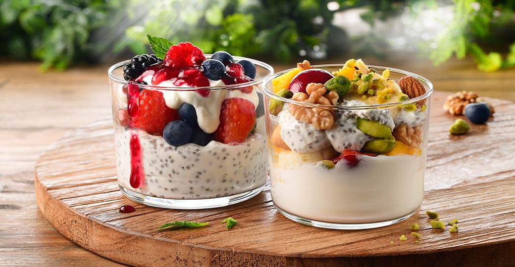 Iogurt amb xia i fruita seca