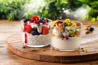 Iogurt amb xia i fruita seca