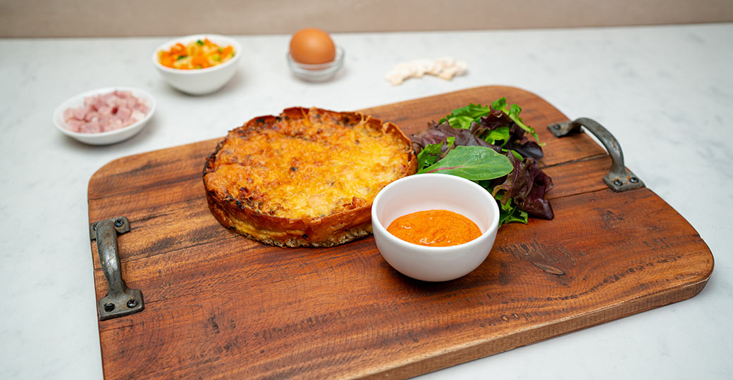 Miniquiches de verdures, xampinyons i bacó