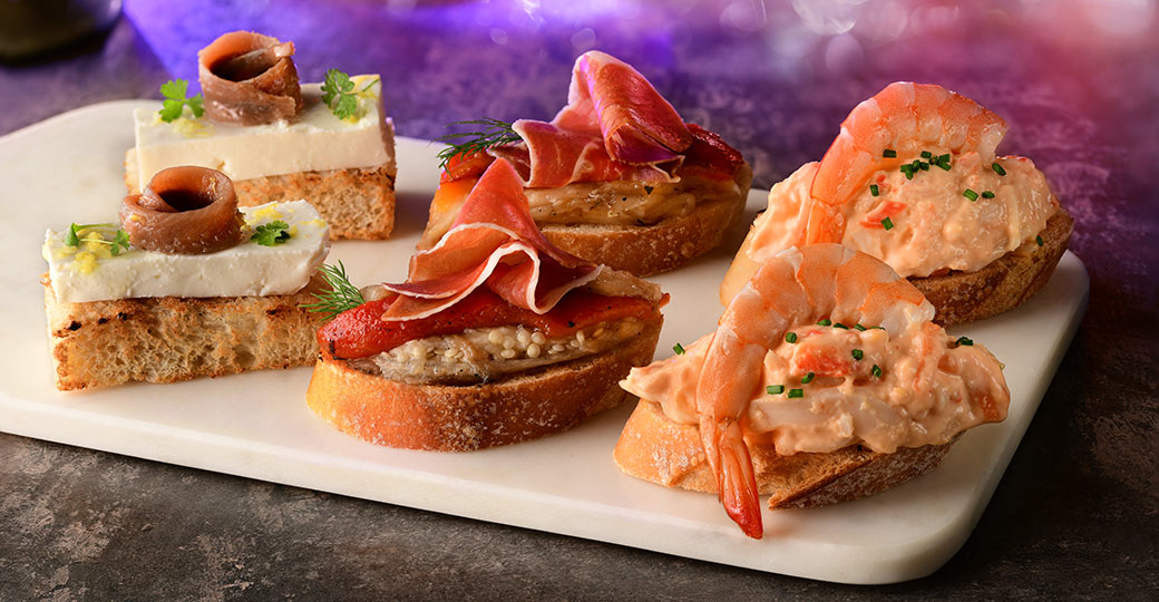 Barquetes de marisc i ibèrics