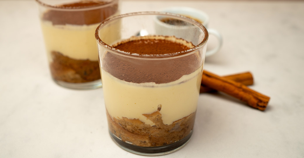 Tiramisú de crema catalana