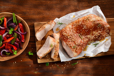 Secreto de cerdo ibérico con corteza dulce