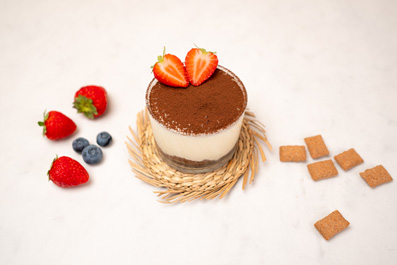 Mousse de mascarpone i xocolata blanca