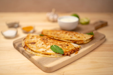 Tacos amb carn picada i salsa de iogurt